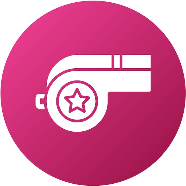 Diseño vectorial Estilo del icono del silbido