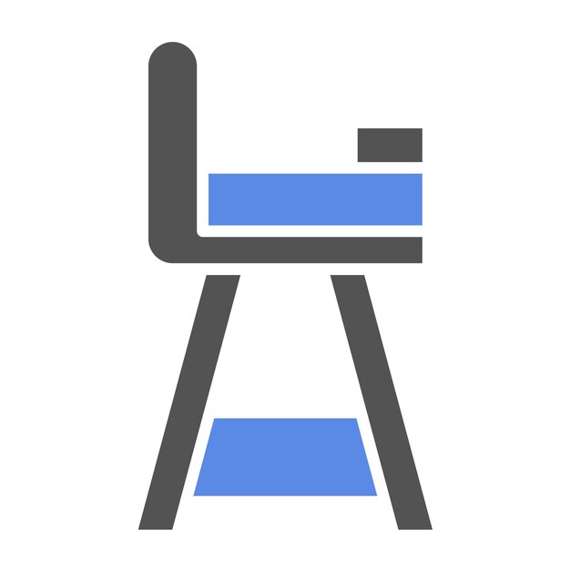 Diseño vectorial Estilo del icono de la silla de bebé