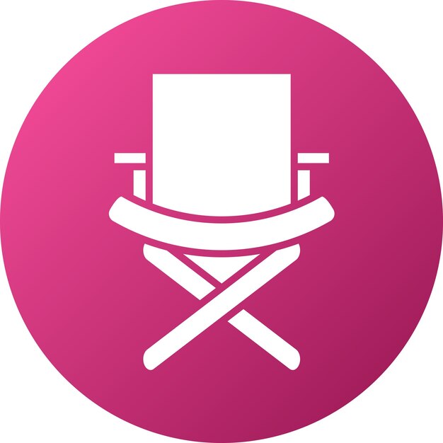 Diseño vectorial Estilo del icono de la silla del director