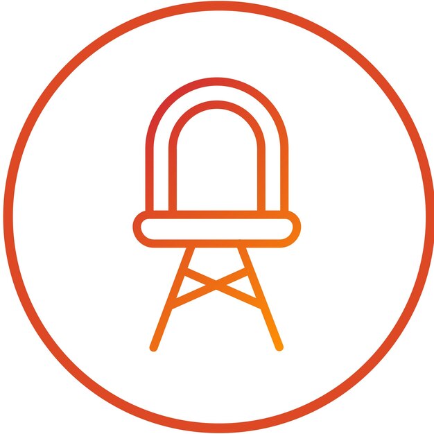 Diseño vectorial Estilo del icono de la silla Eames