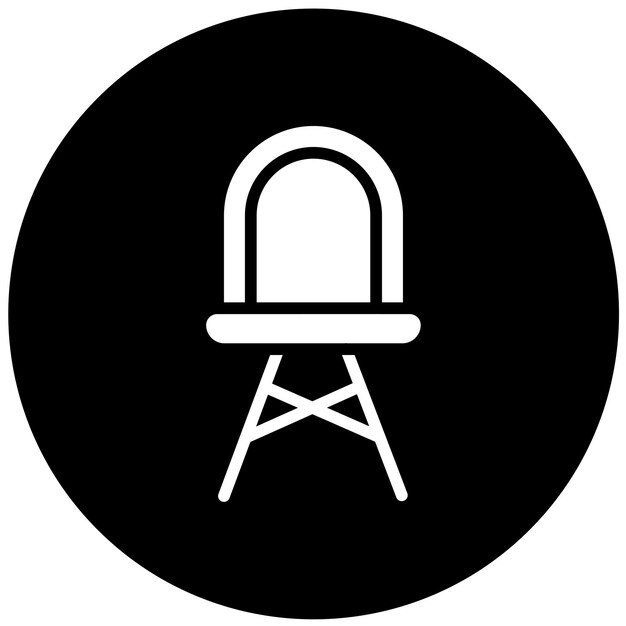 Diseño vectorial Estilo del icono de la silla Eames