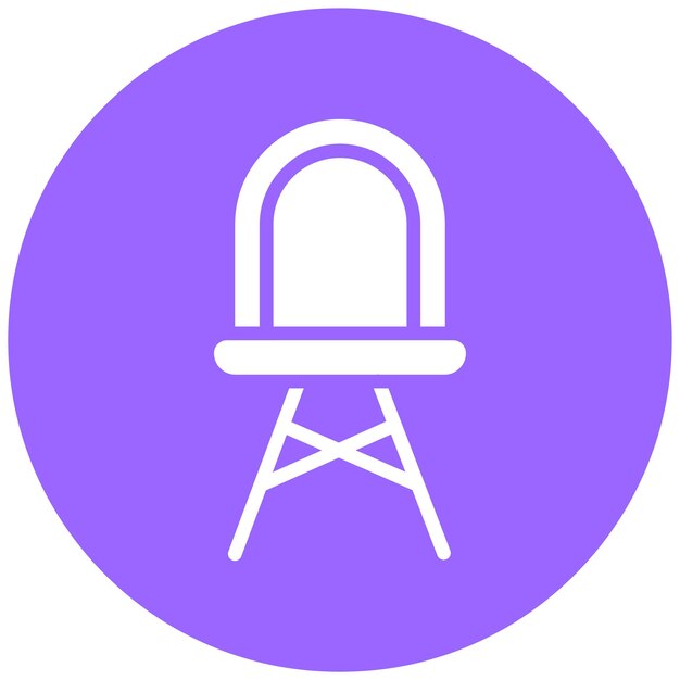 Diseño vectorial Estilo del icono de la silla Eames