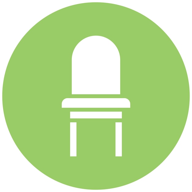 Diseño vectorial Estilo del icono de la silla fantasma