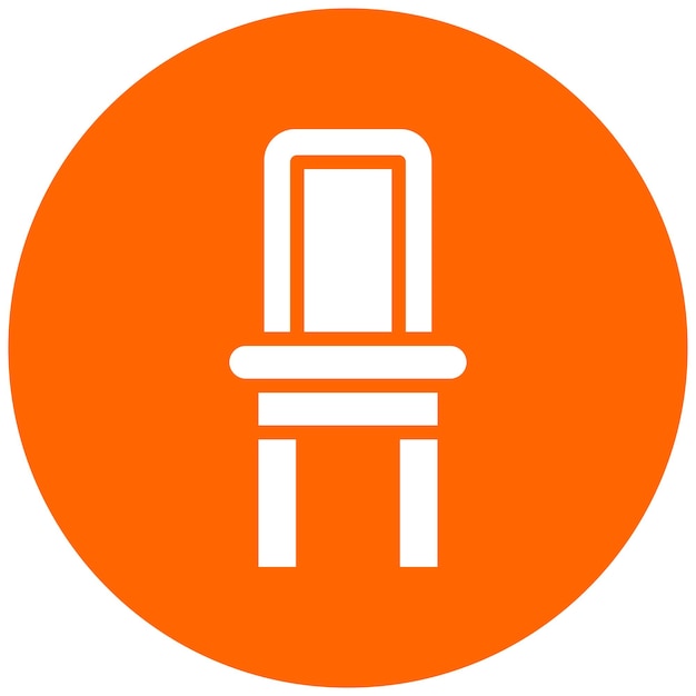 Diseño vectorial Estilo del icono de la silla Parson
