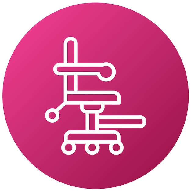 Diseño vectorial Estilo del icono de la silla de tatuaje