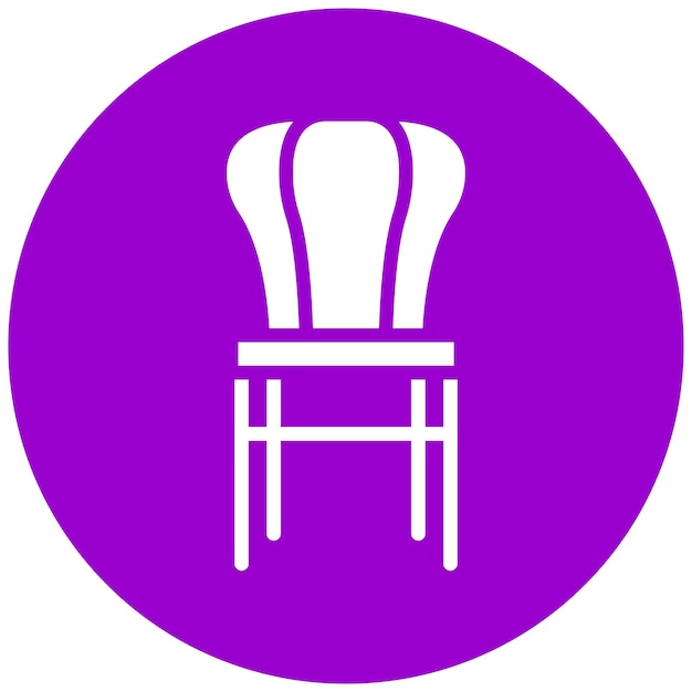 Diseño vectorial Estilo del icono de la silla Thonet