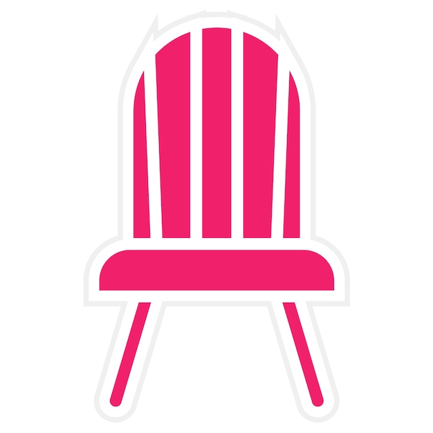 Diseño vectorial Estilo del icono de la silla Windsor