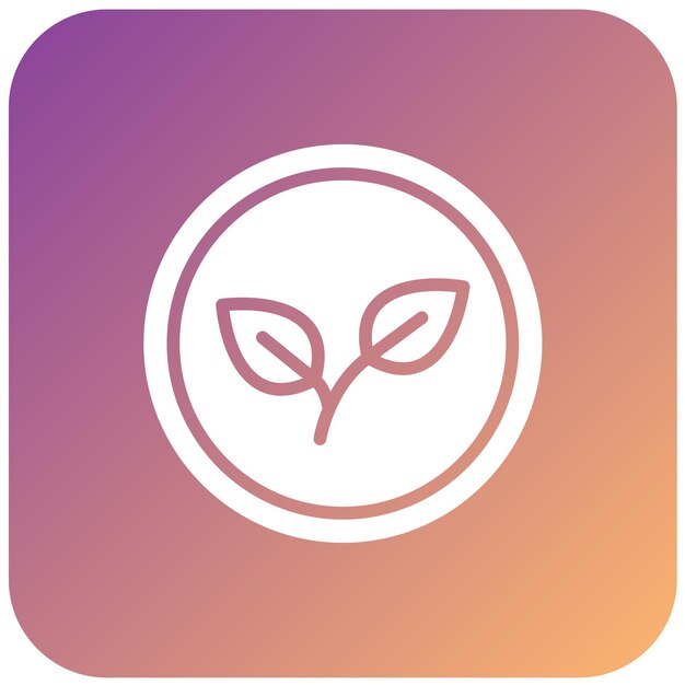 Diseño vectorial Estilo del icono del símbolo ecológico