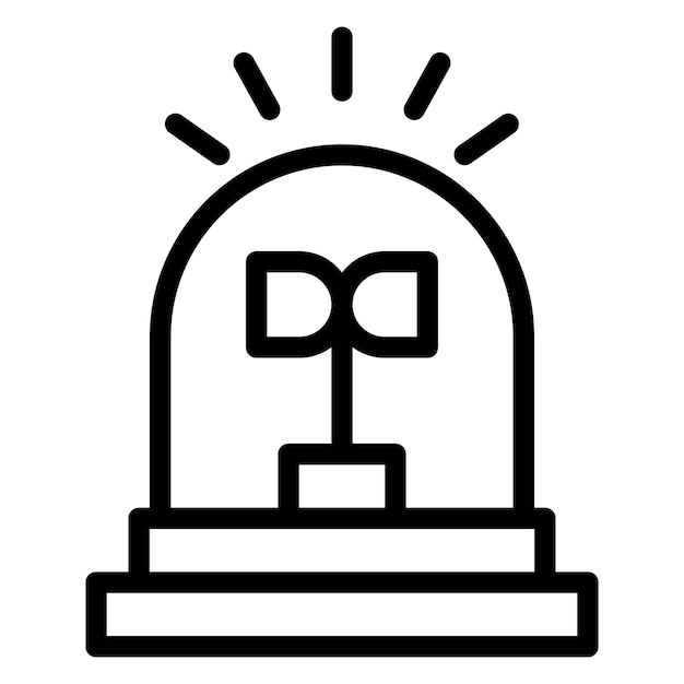 Diseño vectorial Estilo del icono de la sirena