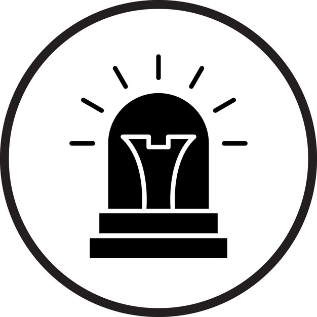 Diseño vectorial Estilo del icono de la sirena