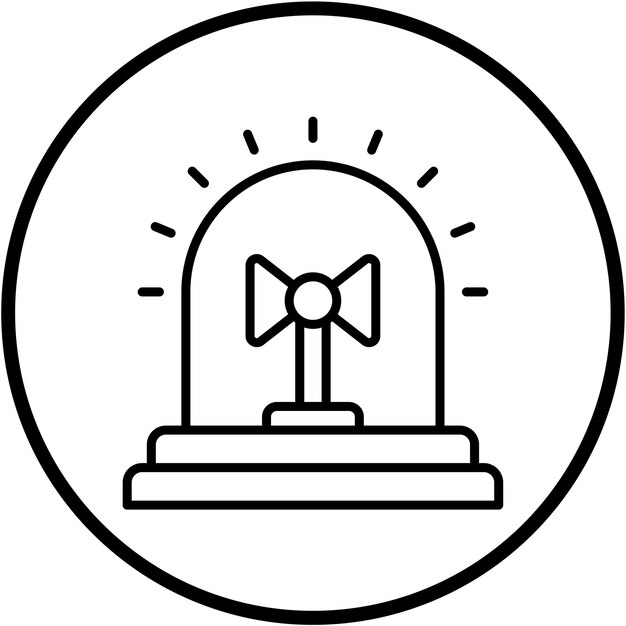Diseño vectorial Estilo del icono de la sirena