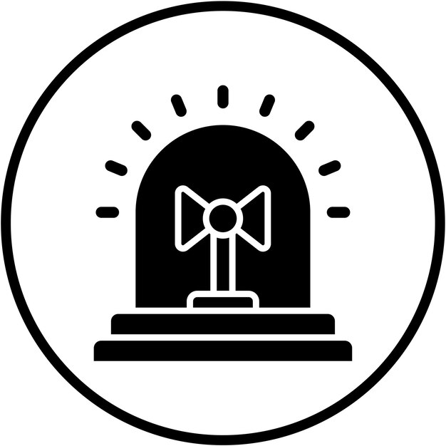 Diseño vectorial Estilo del icono de la sirena