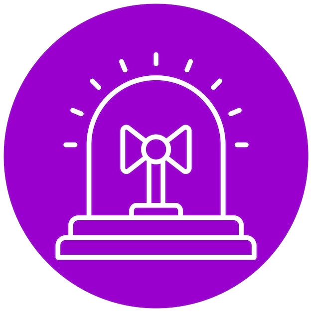 Diseño vectorial Estilo del icono de la sirena