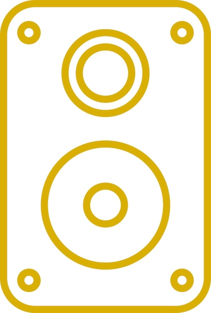 Diseño vectorial Estilo del icono del sistema de sonido
