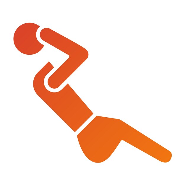 Diseño vectorial Estilo del icono Sit Up