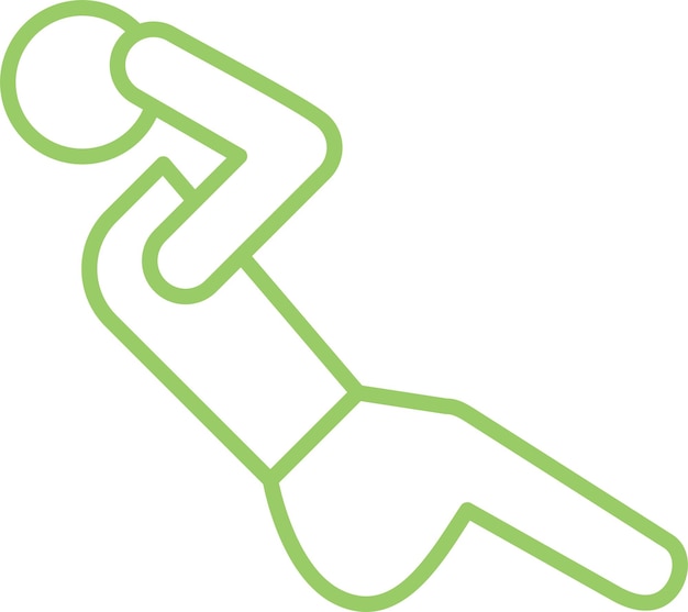 Diseño vectorial Estilo del icono Sit Up