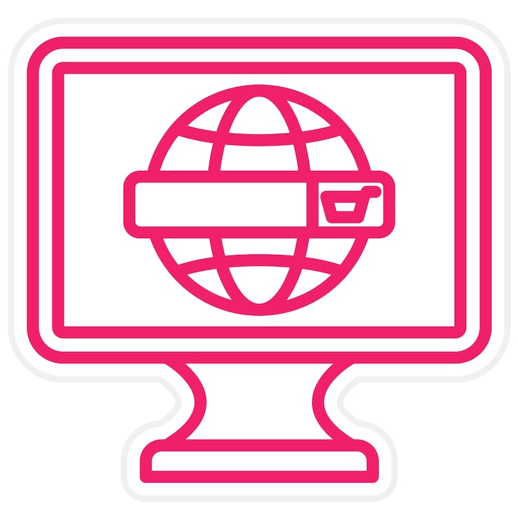 Vector diseño vectorial del estilo de icono del sitio web