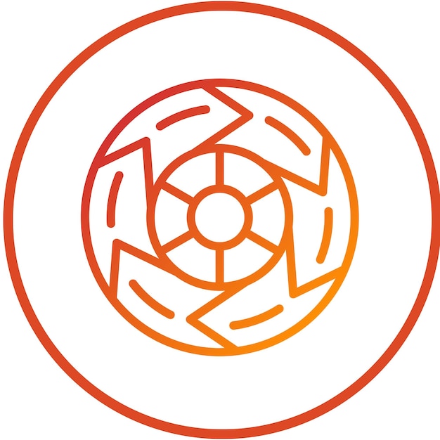Diseño vectorial estilo de icono Six Sigma