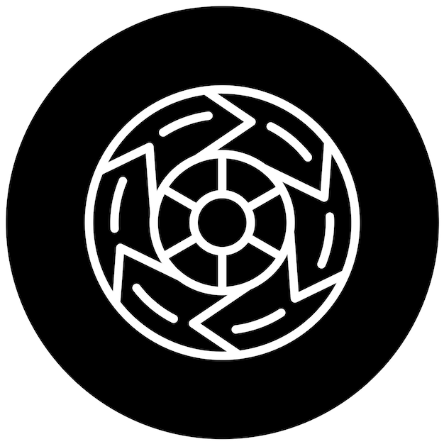 Diseño vectorial estilo de icono Six Sigma