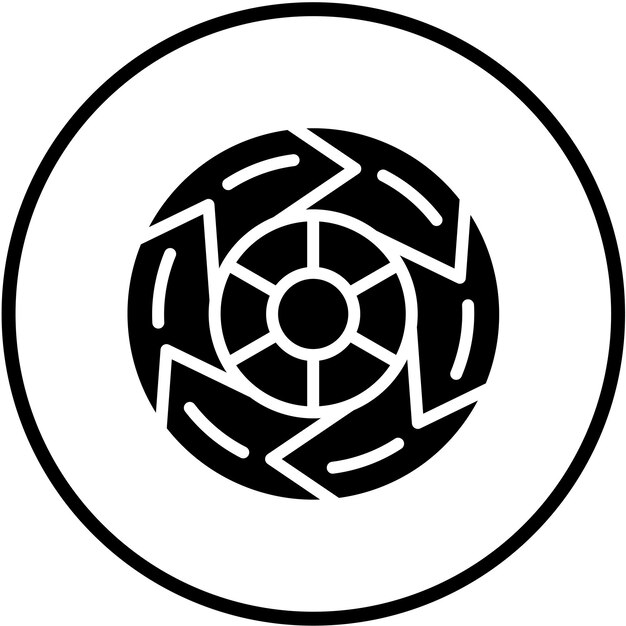 Diseño vectorial estilo de icono Six Sigma