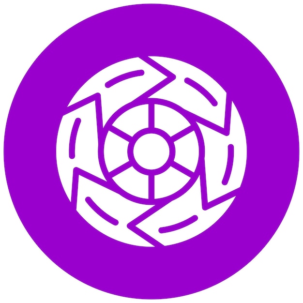 Diseño vectorial estilo de icono Six Sigma