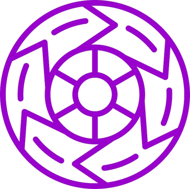 Diseño vectorial estilo de icono Six Sigma