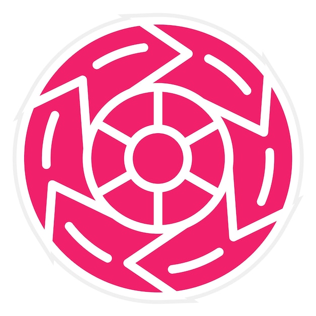 Diseño vectorial estilo de icono Six Sigma