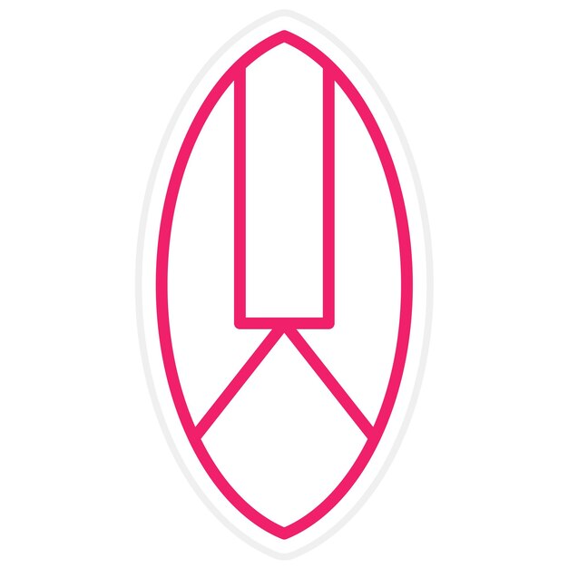 Diseño vectorial de estilo de icono de skimboarding