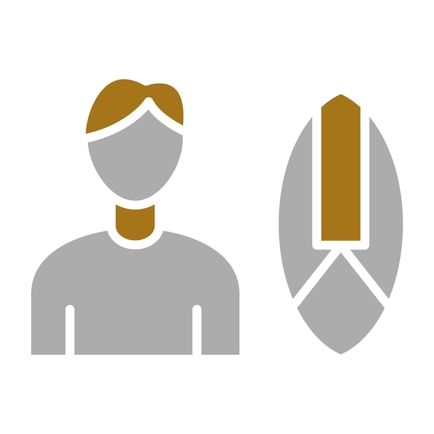 Diseño vectorial Estilo de icono de Skurfing