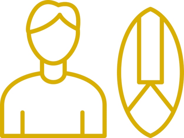 Diseño vectorial Estilo de icono de Skurfing