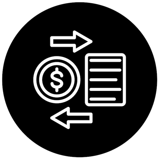 Diseño vectorial Estilo del icono de soborno