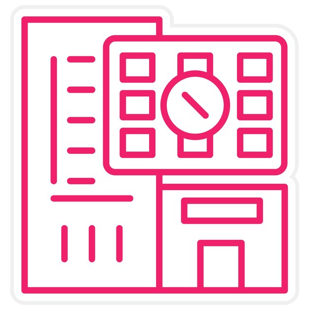 Diseño vectorial Estilo de icono sobrecargado
