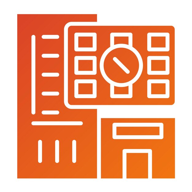 Diseño vectorial Estilo de icono sobrecargado