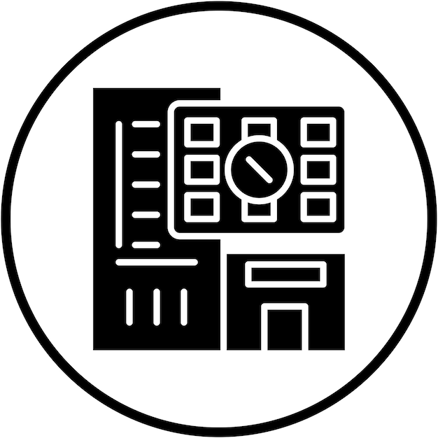 Diseño vectorial Estilo de icono sobrecargado