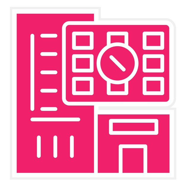Diseño vectorial Estilo de icono sobrecargado