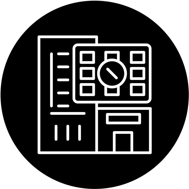 Diseño vectorial Estilo de icono sobrecargado