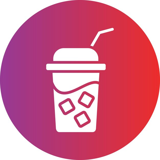 Diseño vectorial Estilo del icono de Soda