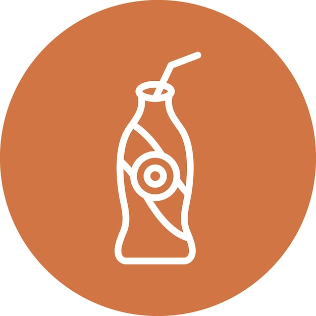 Vector diseño vectorial estilo del icono de soda