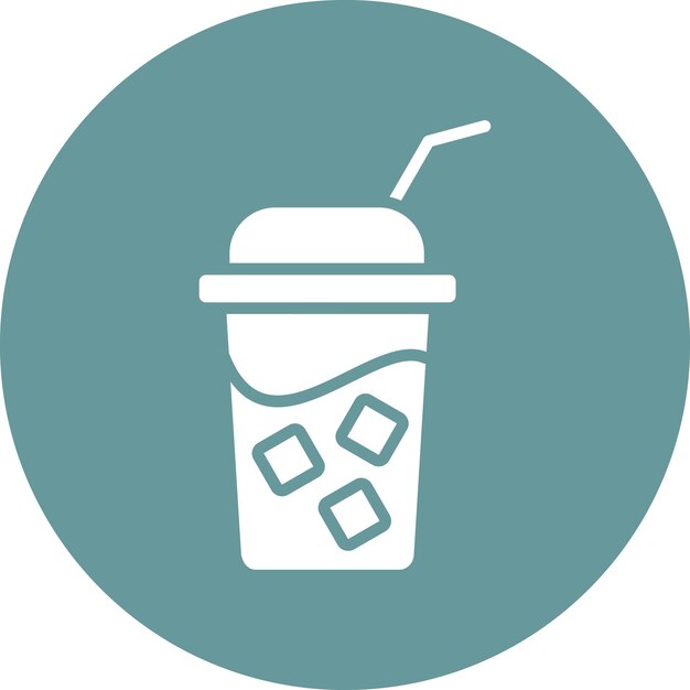 Diseño vectorial Estilo del icono de Soda
