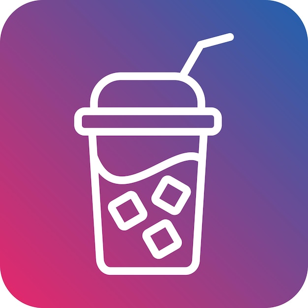 Diseño vectorial Estilo del icono de Soda