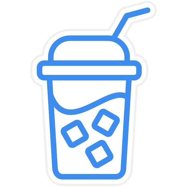 Diseño vectorial Estilo del icono de Soda