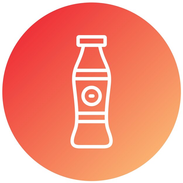 Diseño vectorial Estilo del icono de Soda