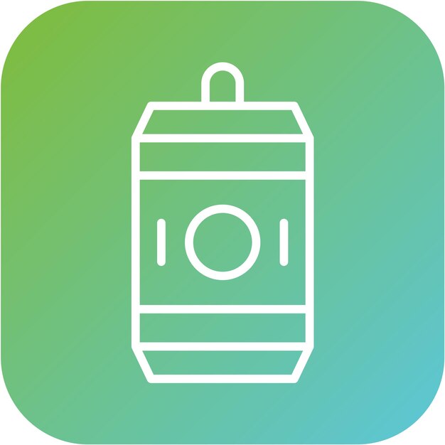 Diseño vectorial Estilo del icono de Soda