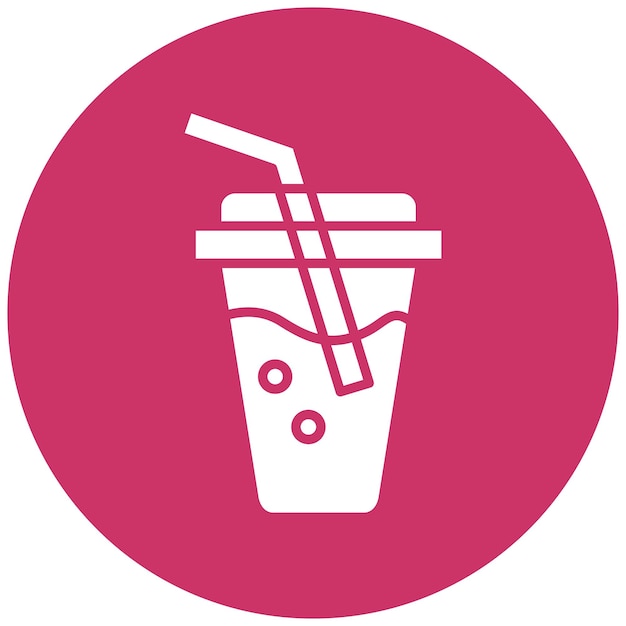 Diseño vectorial Estilo del icono de Soda