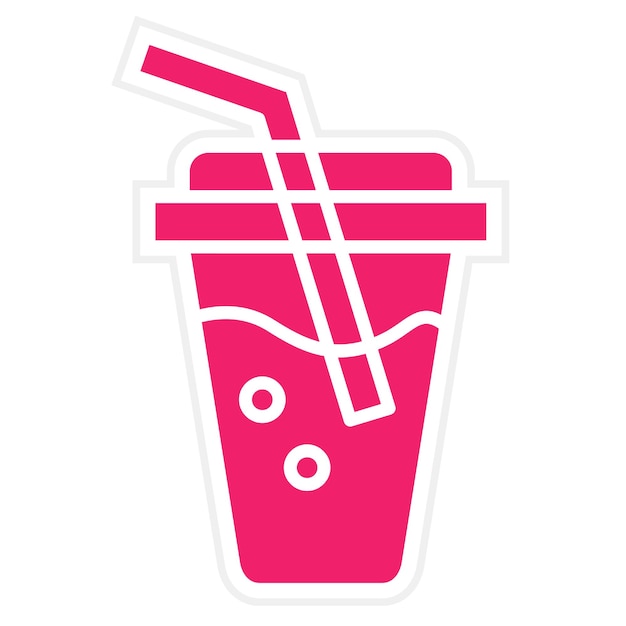 Diseño vectorial Estilo del icono de Soda