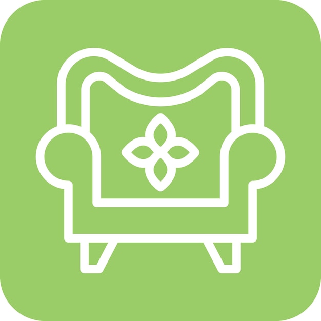 Diseño vectorial Estilo del icono del sofá