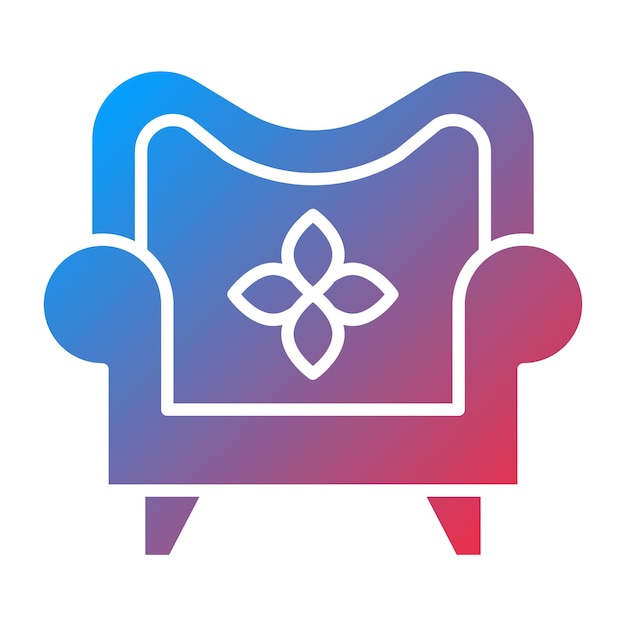 Diseño vectorial Estilo del icono del sofá