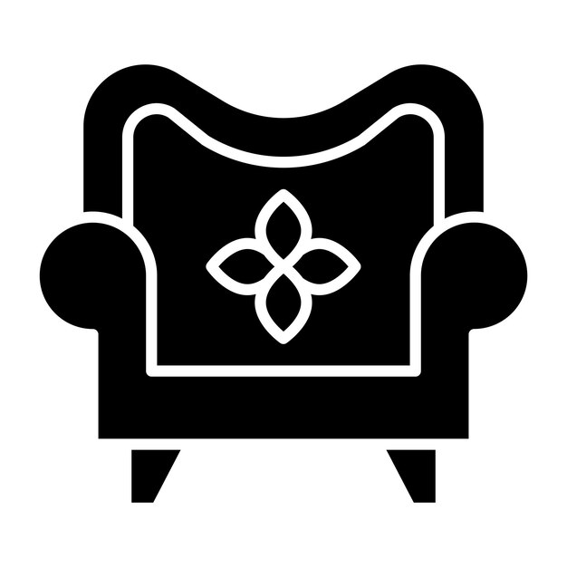 Diseño vectorial Estilo del icono del sofá