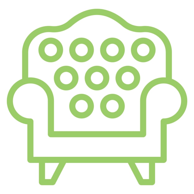 Diseño vectorial Estilo del icono del sofá