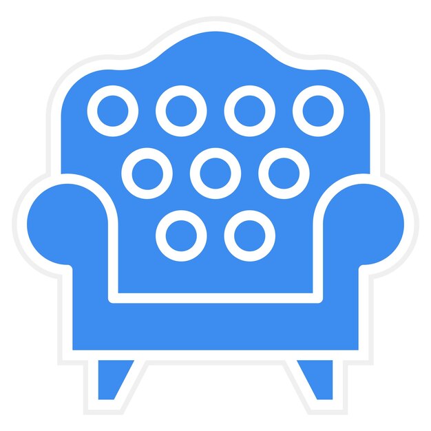 Diseño vectorial Estilo del icono del sofá